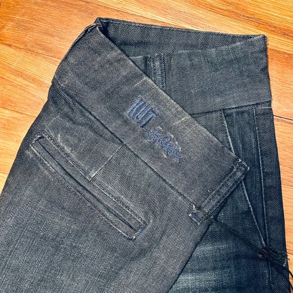 KUT Denim Slim Wide leg Mid Rise Trouser - Picture 5 of 5